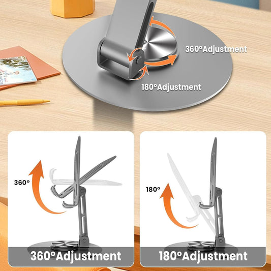 Aluminium 360� Rotatable Phone/Tablet Stand
