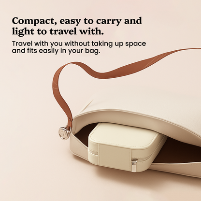 White Jewelry Organizer with LED Mirror